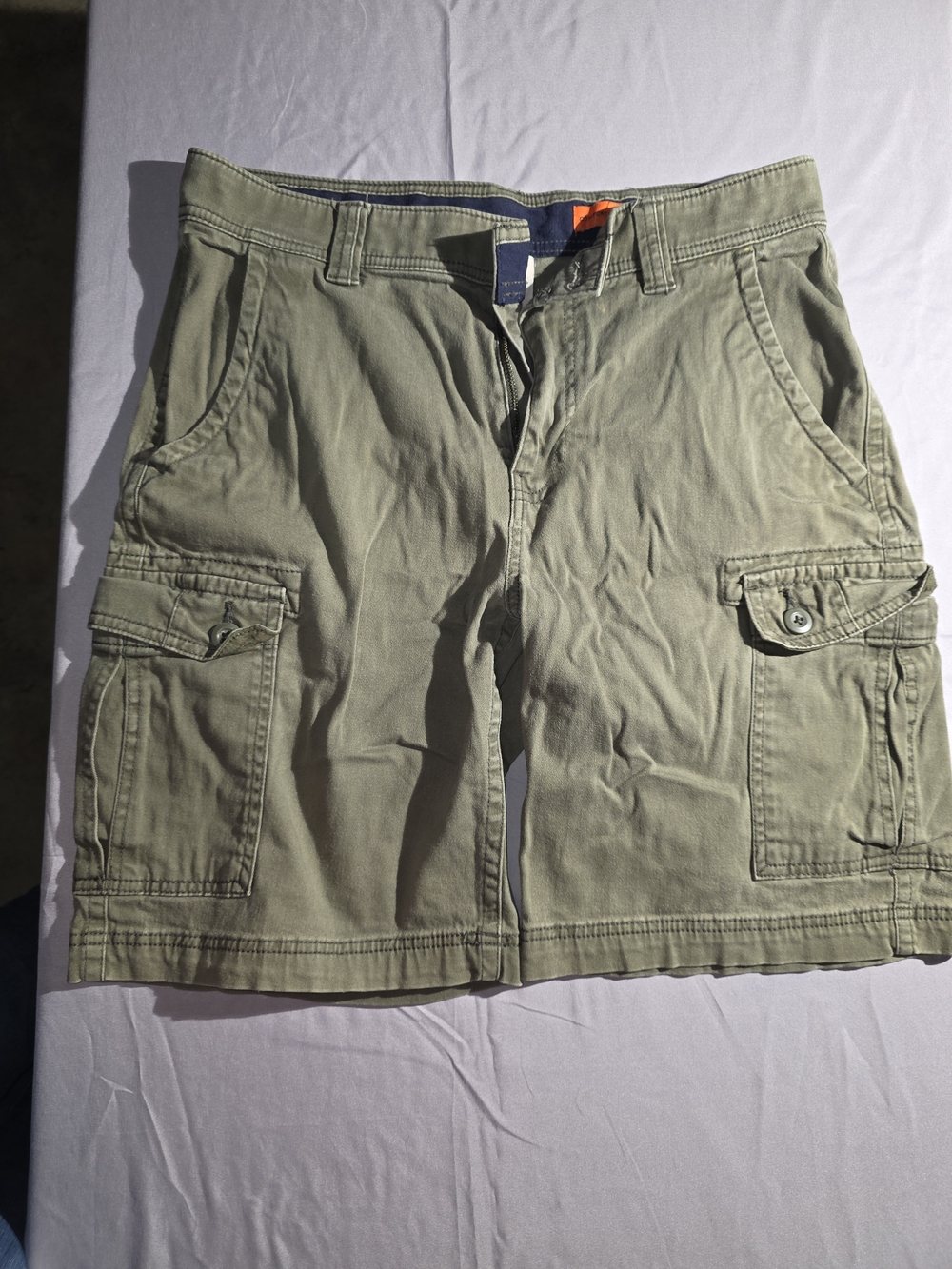 St. John's Bay Olive Green Cargo Shorts 8.5" Inseam